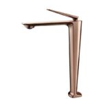 Rose Gold Brass Single Lever Wash Basin Mixer Tap