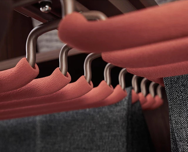 IKEA PullOut Sliding Trouser Hanger for Wardrobe Pants Organizer Bags  Scarves  Digital Shoppy  digitalshoppyin