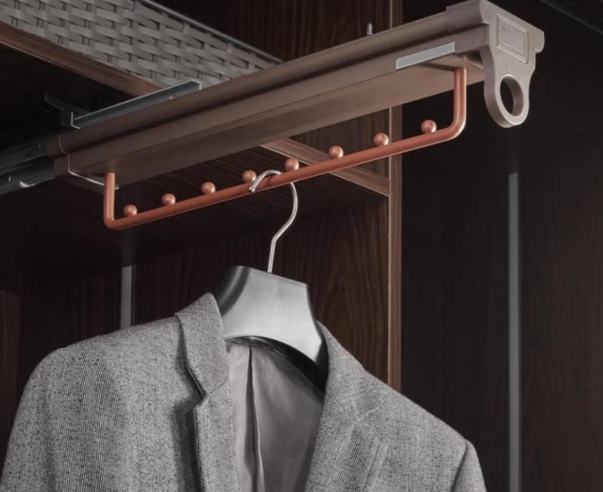 Miumaeov Pull Out Sliding Trousers Pants Hanger Clothes Rack Wardrobe  Stainless Steel - Walmart.com