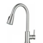 Rigwell Lifetime Table Top / Countertop Mounted Kitchen Pull Out Sink Mixers Satin Matt Finish Silver color (RL-SM-RO-SLV)